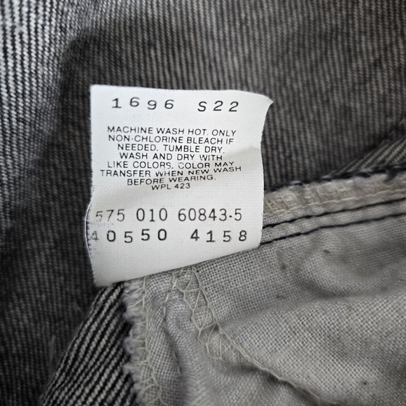 Men's Levi Strauss 550 Jeans Vintage Black Tab Acid Wash Distressed 30x30 - Picture 14 of 15